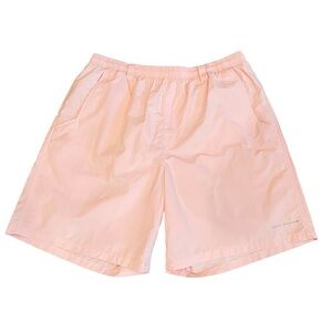 Columbia men’s PFG swim trunks UV shield pockets lined 7.5” inseam SZ L pink